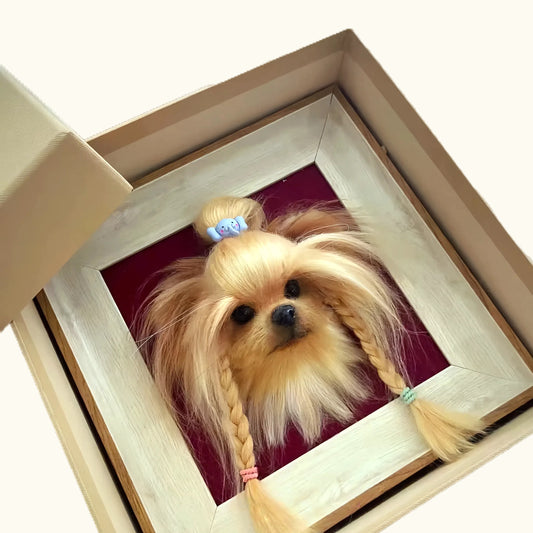 Dear fur baby Ultra-realistic simulated pet 3D photo frames