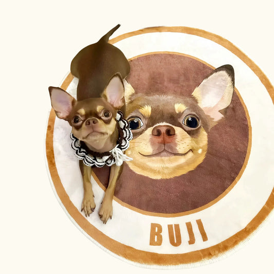 Dear fur baby Round pet custom carpets