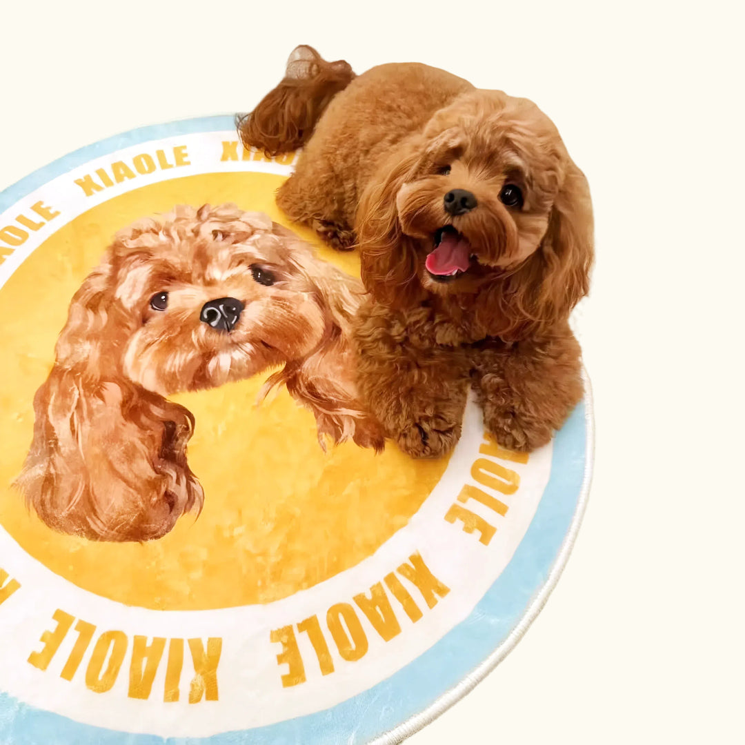 Dear fur baby Round pet custom carpets