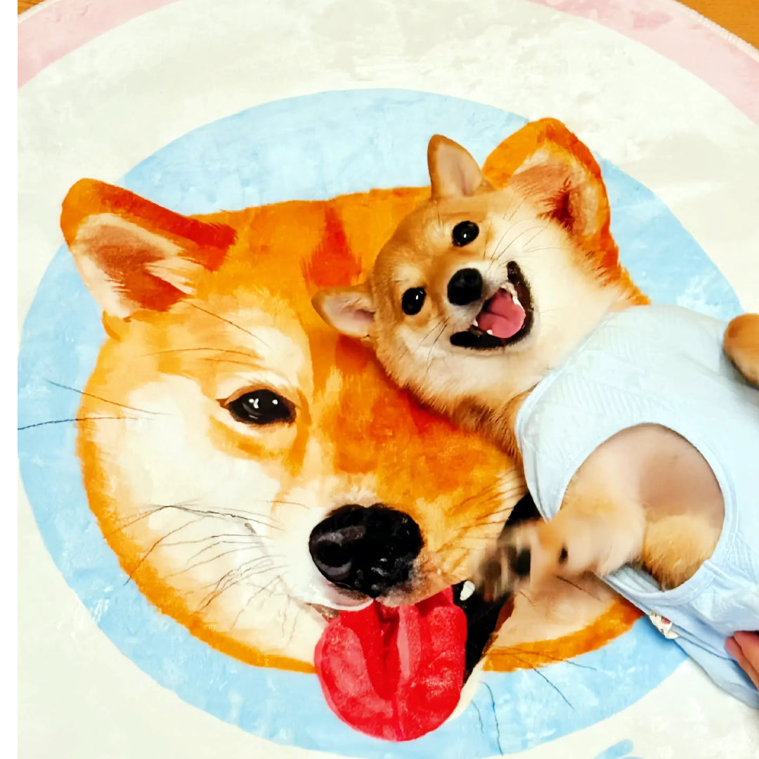 Dear fur baby Round pet custom carpets