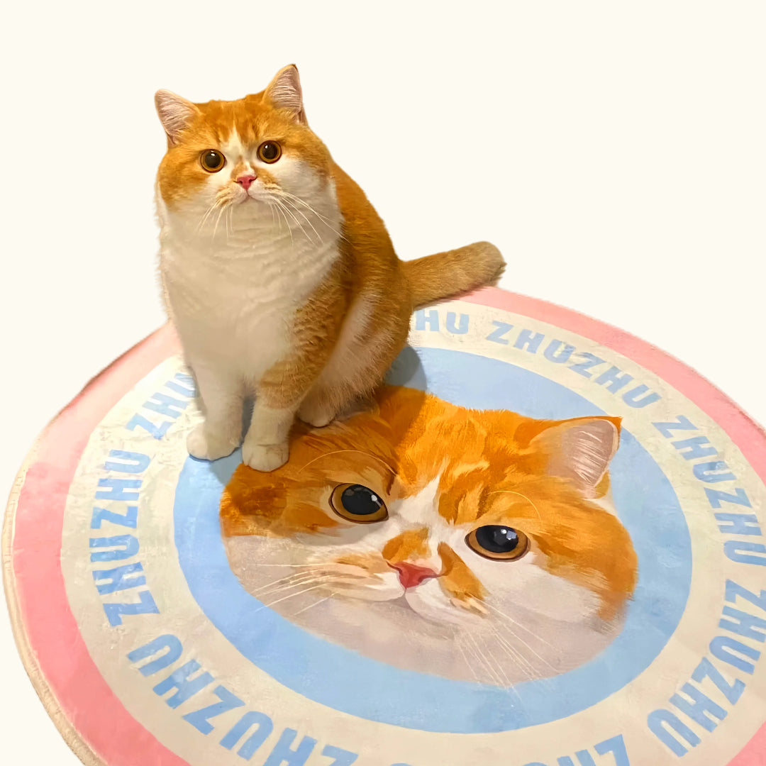 Dear fur baby Round pet custom carpets