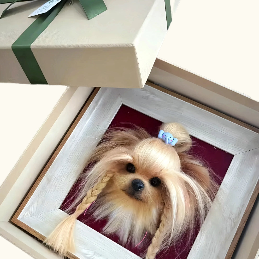 Dear fur baby Ultra-realistic simulated pet 3D photo frames