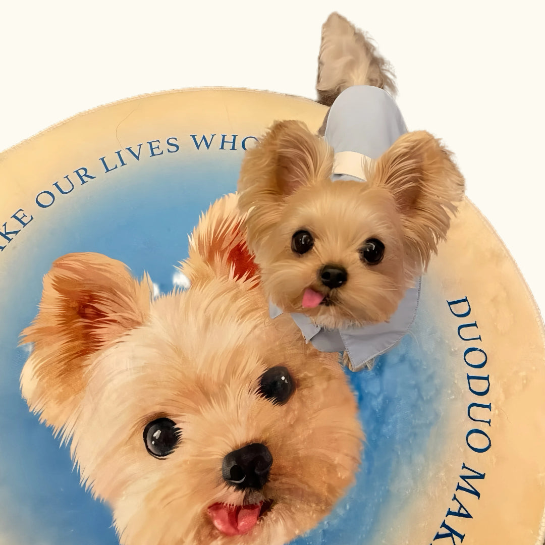 Dear fur baby Round pet custom carpets