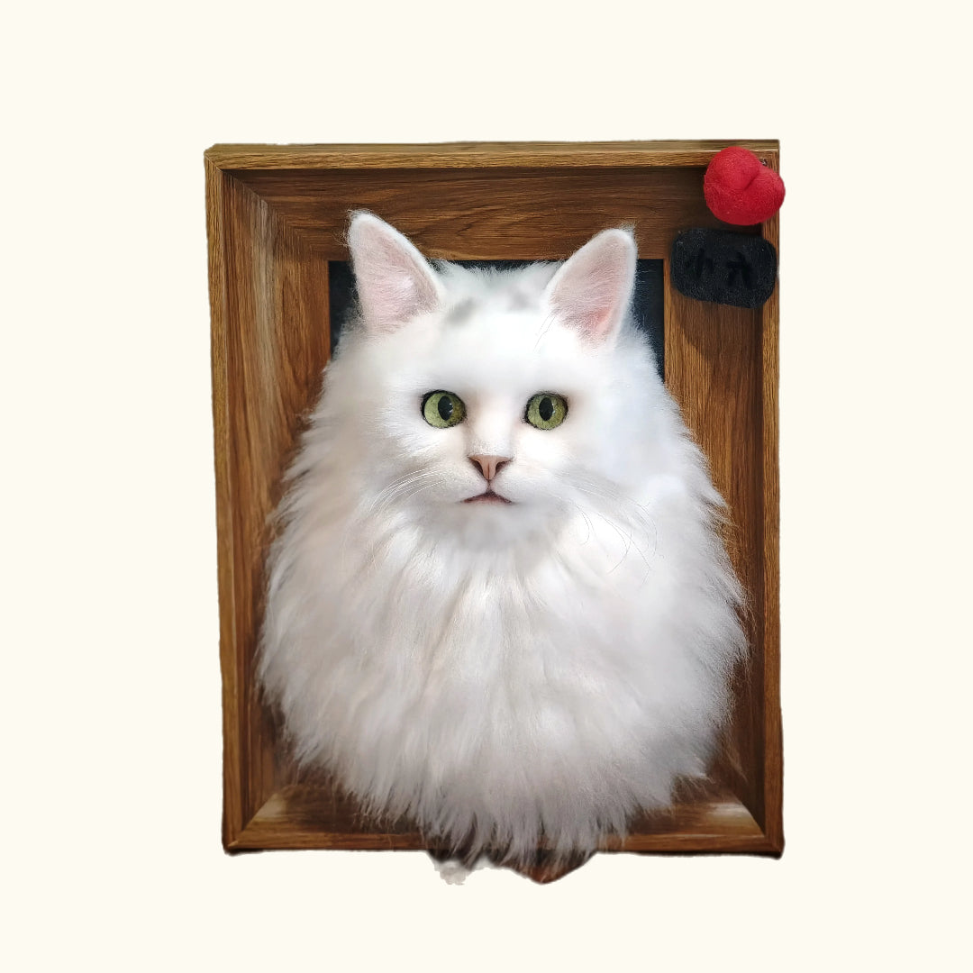 Dear fur baby Ultra-realistic simulated pet 3D photo frames