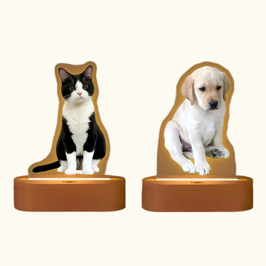 Dear fur baby Pet customization, night light ambient light, bedside lamp desktop decoration
