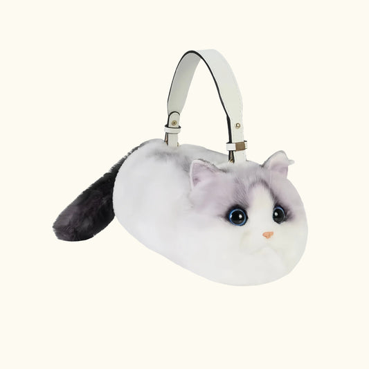 Dear fur baby Simulated cat shoulder bag Ragdoll cat